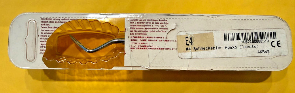 Hu-Friedy E4 Schmeckebier Apexo #4 Dental Elevator Left Angle