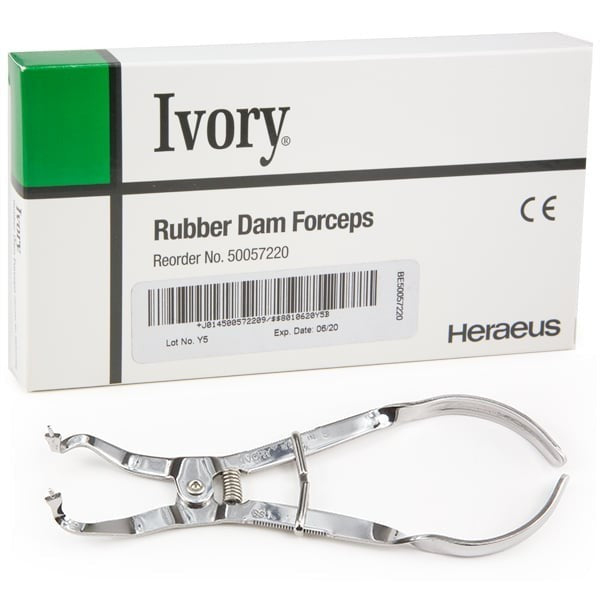 Ivory Rubber Dam Clamp Forceps,  OPEN BOX