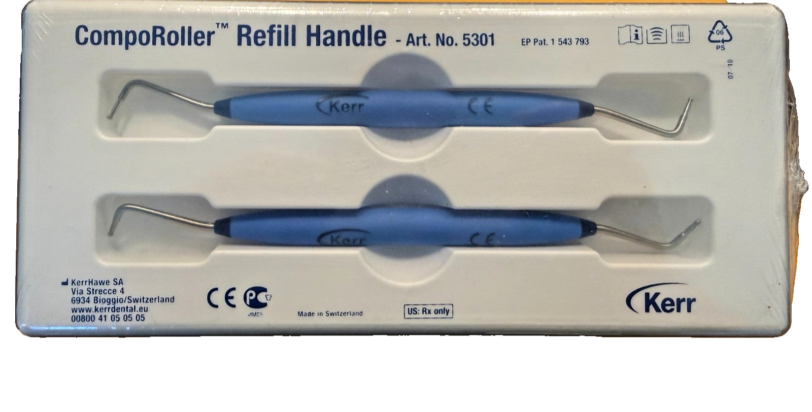 KERR CompoRoller Refill Handle 2 units.  5301 ORIGINAL Swiss made