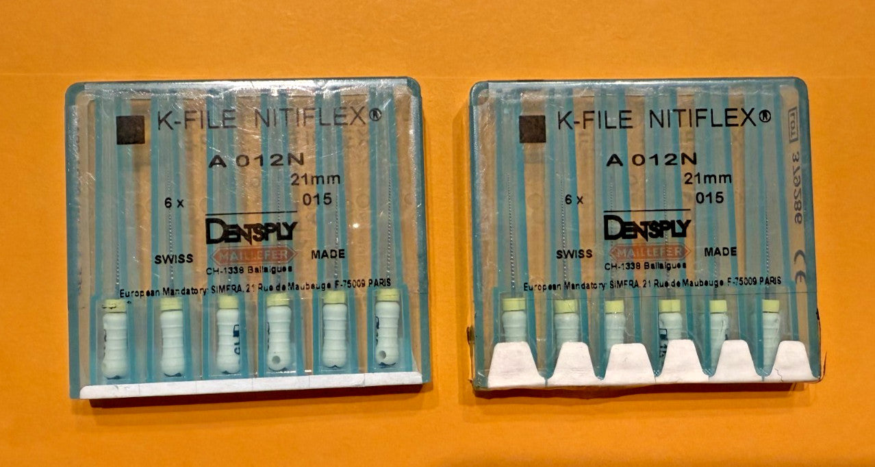 2 box Dentsply K-File Nitiflex  NiTi Flexible Endo Root Canal Files MAILLEFER