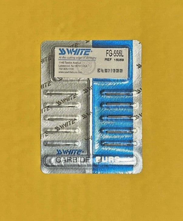 SS White Dental Burs FG 1556, 1557, 1558, 57L, 556L, 558L
