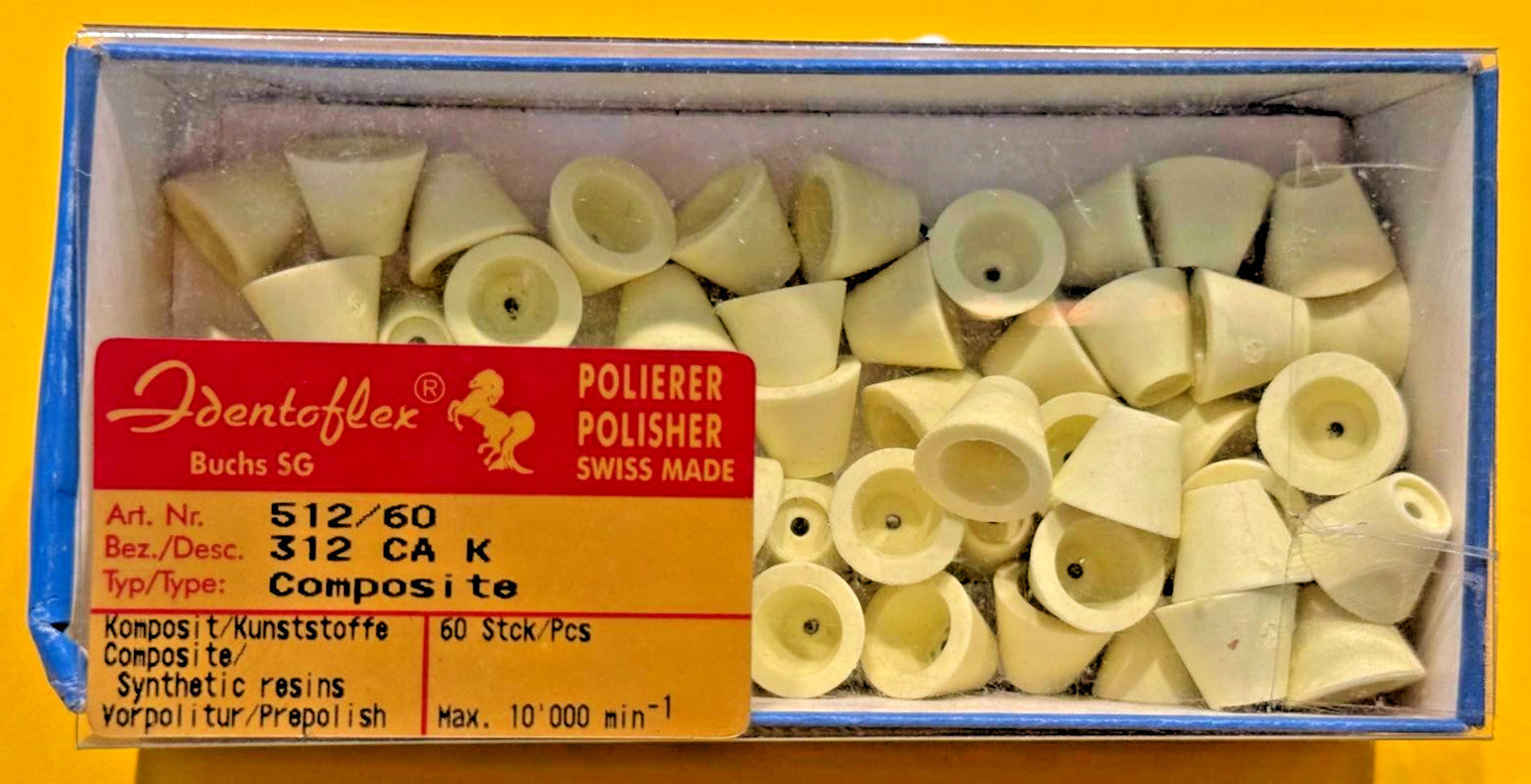IDENTOFLEX COMPOSITE PRE-POLISHER CUP 60u. a KERR Company Swiss made