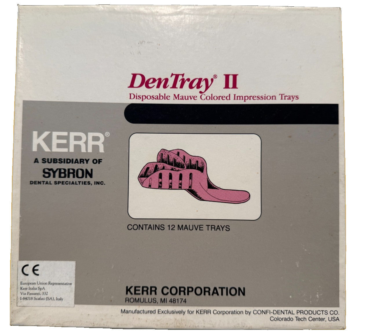 KERR DenTray II  Impression Trays # 6 SMALL LOWER PERFORATED  12 Pieces