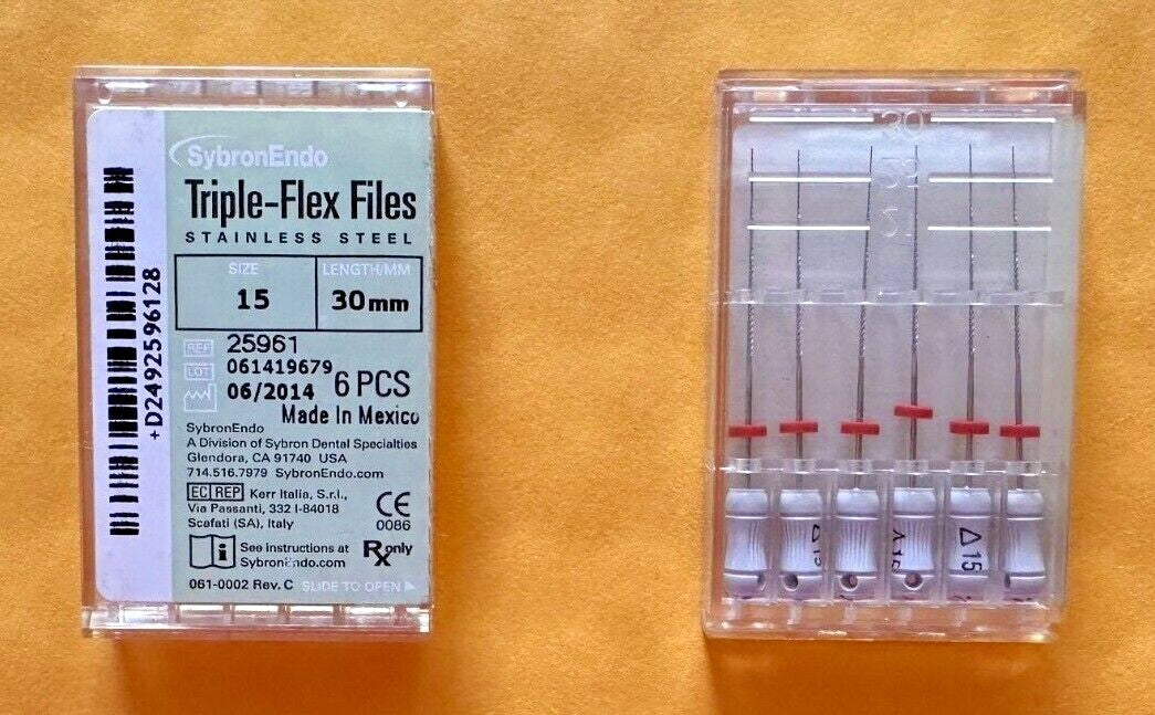 10 boxes SybronEndo KERR TRIPLE-FLEX FILES 6/Box.