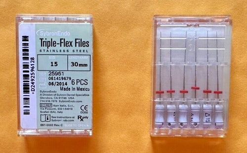 10 boxes SybronEndo KERR TRIPLE-FLEX FILES 6/Box.