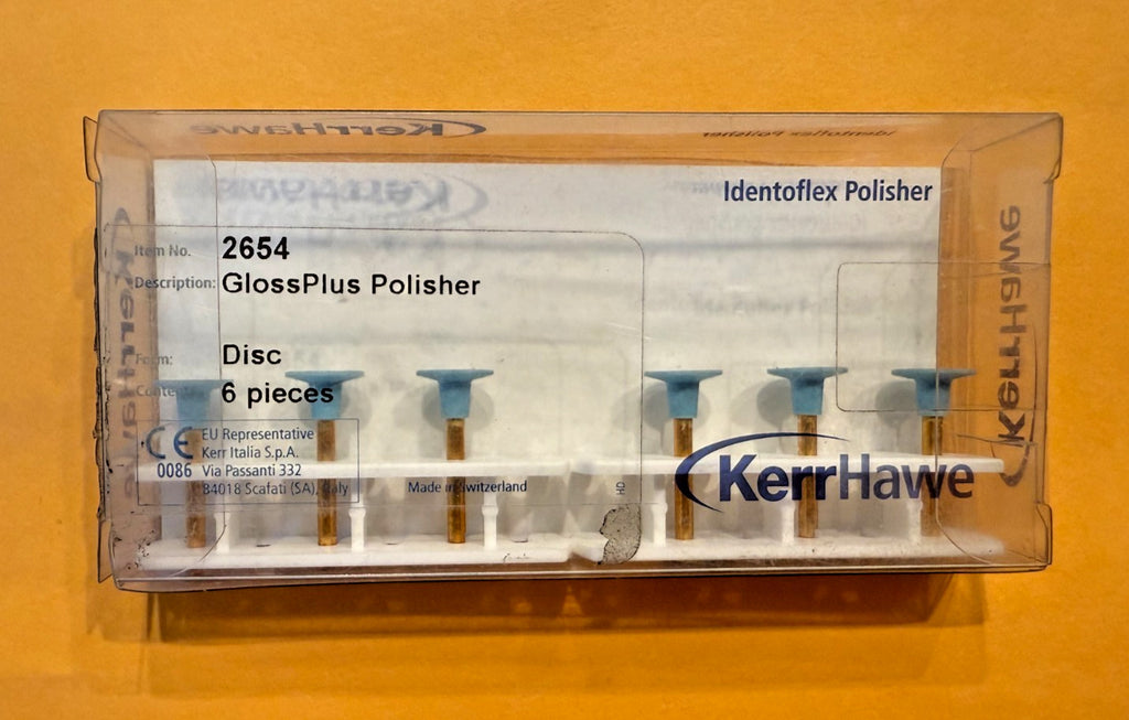 KERR Gloss PLUS Polishers 2654 DISC Blue   6pcs/box