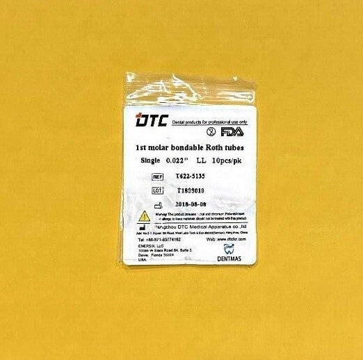 FDA 1st molar non-convertible Roth bondable buccal tube single 0.022"  100 unit