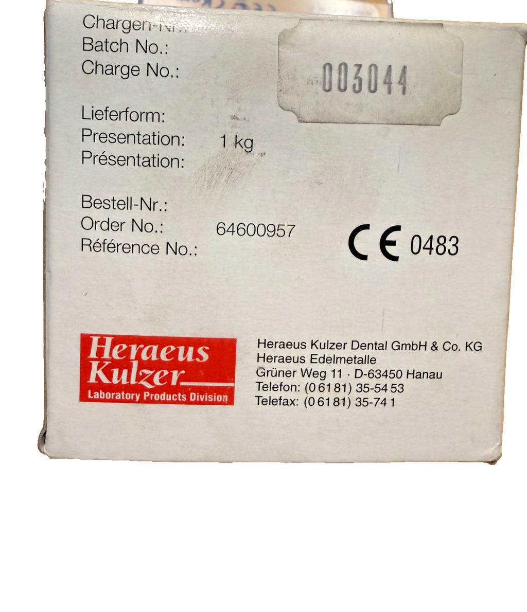 KULZER HERAENIUM  NA - for C&B Nickel Chrome alloy 1 Kg.  Germany