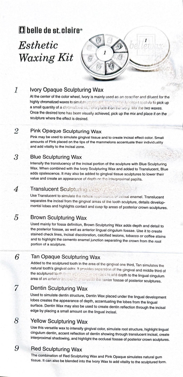 BELLEWAX EXTHETIC WAX KIT Belle de St. Claire