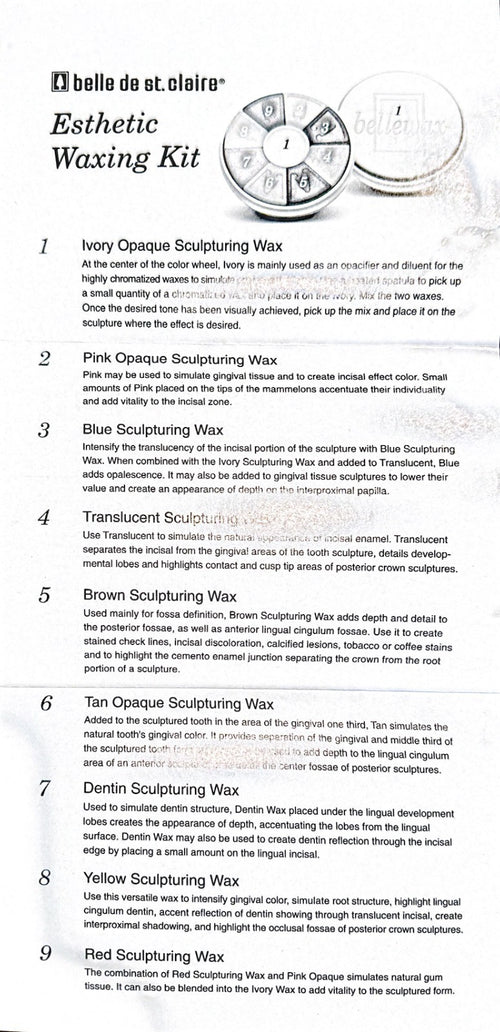 BELLEWAX EXTHETIC WAX KIT Belle de St. Claire
