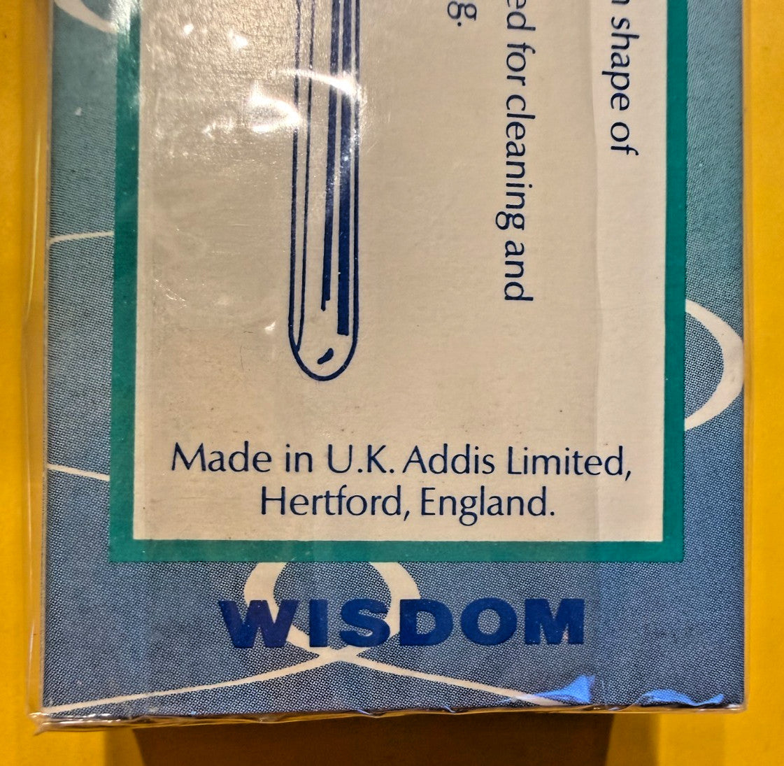 3 Premium WISDOM Denture Brush Made in UK assorted color