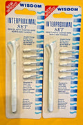 2 x WISDOM INTERPROXIMAL SET  toothbrush  Made in England
