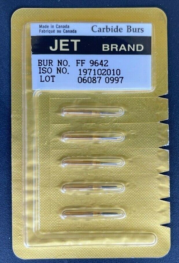 KERR JET TRIMMING & FINISHING CARBIDE BURS 30 BLADES FF 9642 FLUTE
