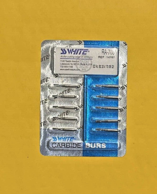 SS White Dental Carbide Burs RA 700, RA 1170, RA 1171, RA 1172