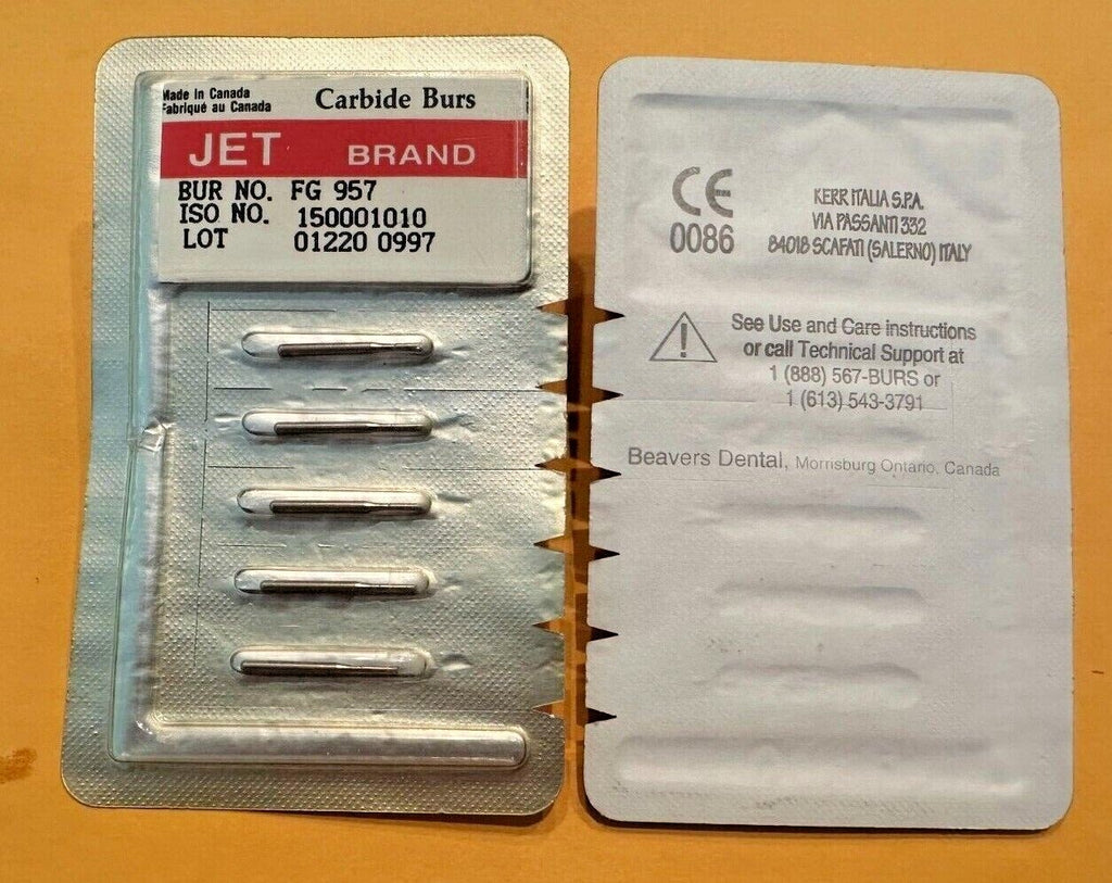 KERR JET  Dental carbide end-cutting bur FG 956  FG 957   Made in Canada