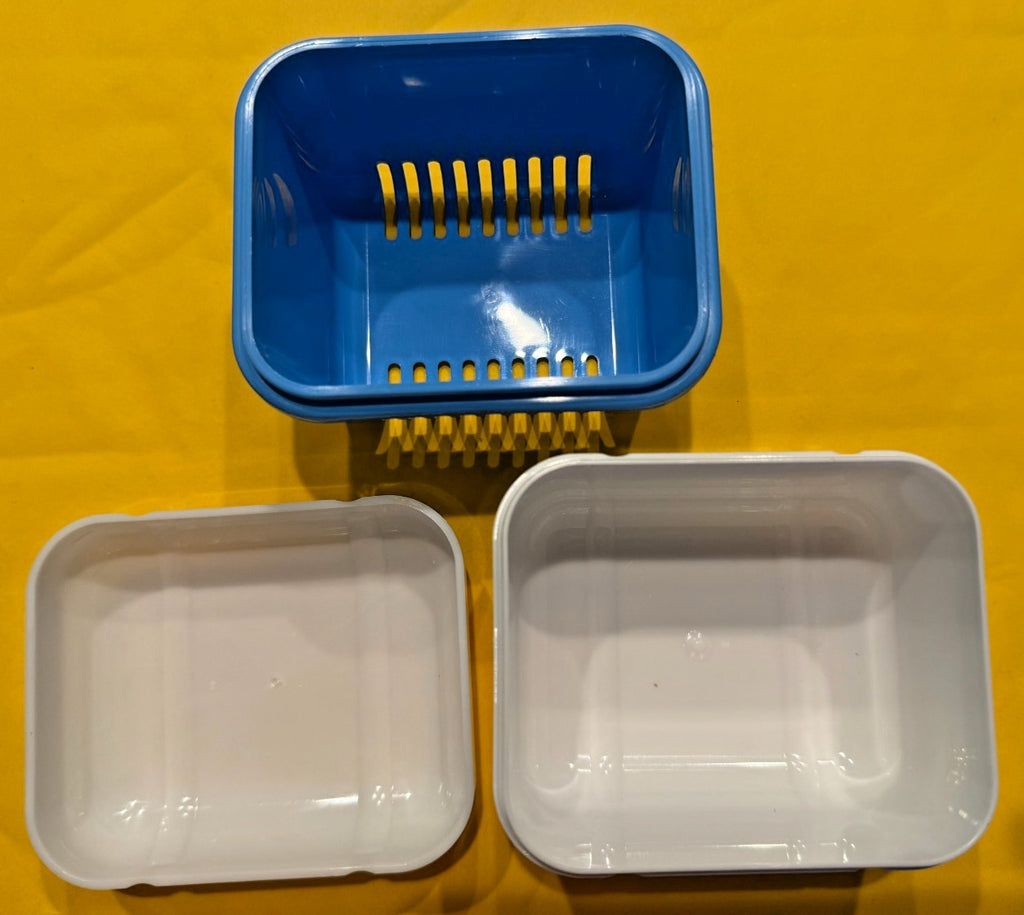 WISDOM DENTURE BUNDLE 3 TOOTHBRUSH + DENTURE BATH MADE IN ENGLAND