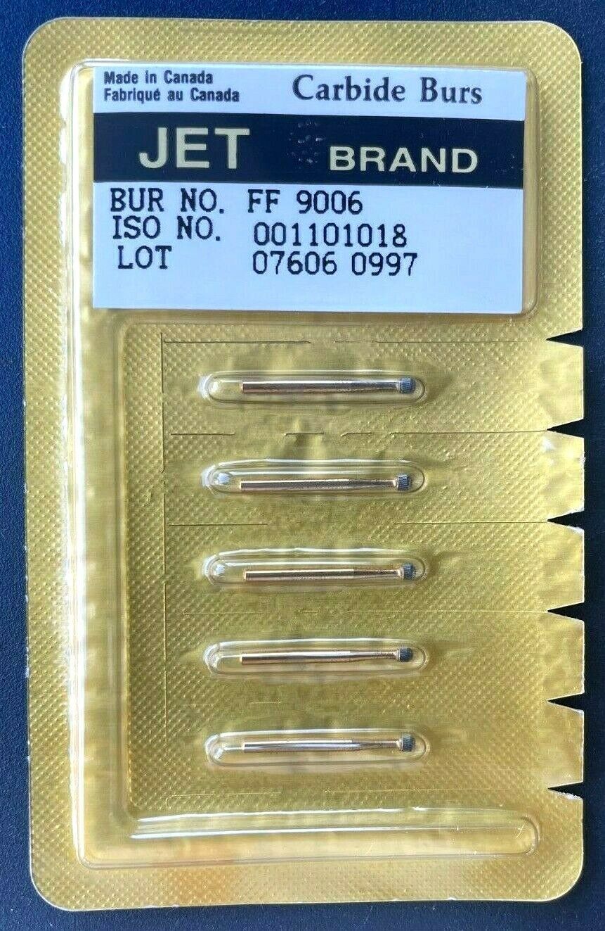 KERR JET TRIMMING & FINISHING CARBIDE BURS 30 BLADES FF 9006 ROUND