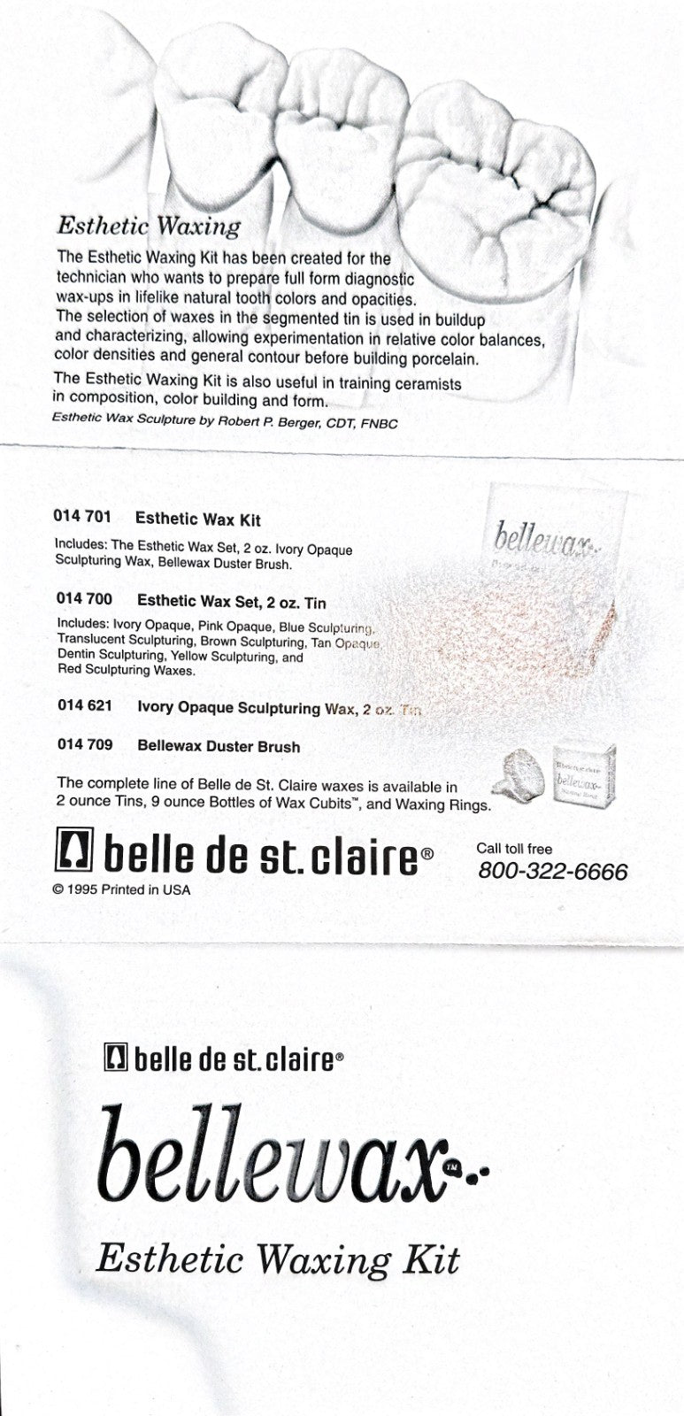 BELLEWAX EXTHETIC WAX KIT Belle de St. Claire
