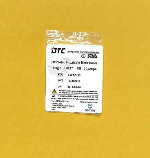 FDA 1st molar non-convertible Roth bondable buccal tube single 0.022"  100 unit