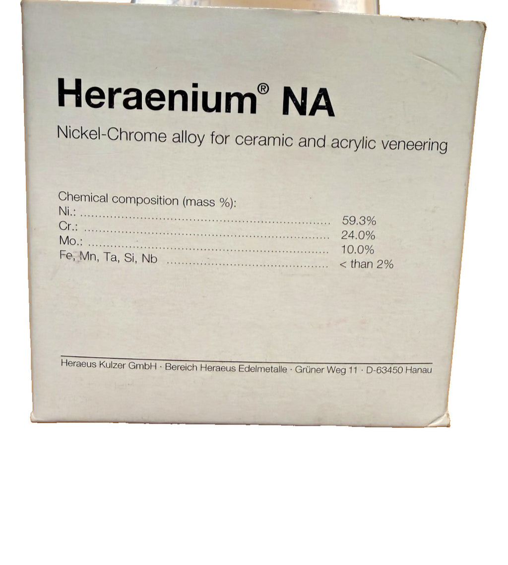 KULZER HERAENIUM  NA - for C&B Nickel Chrome alloy 1 Kg.  Germany