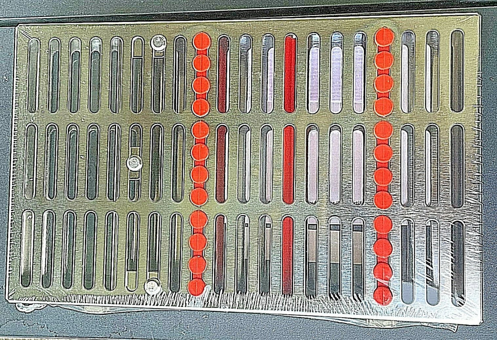 HU-FRIEDY DENTAL CASSETTE IMS 12 INSTRUMENTS ORANGE IM8123