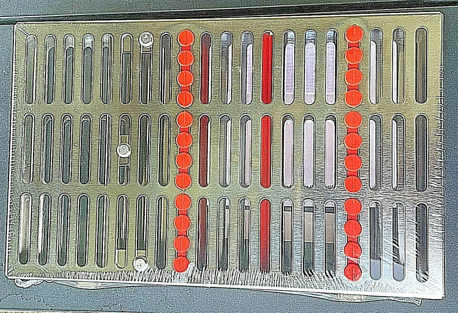 HU-FRIEDY DENTAL CASSETTE IMS 12 INSTRUMENTS ORANGE IM8123