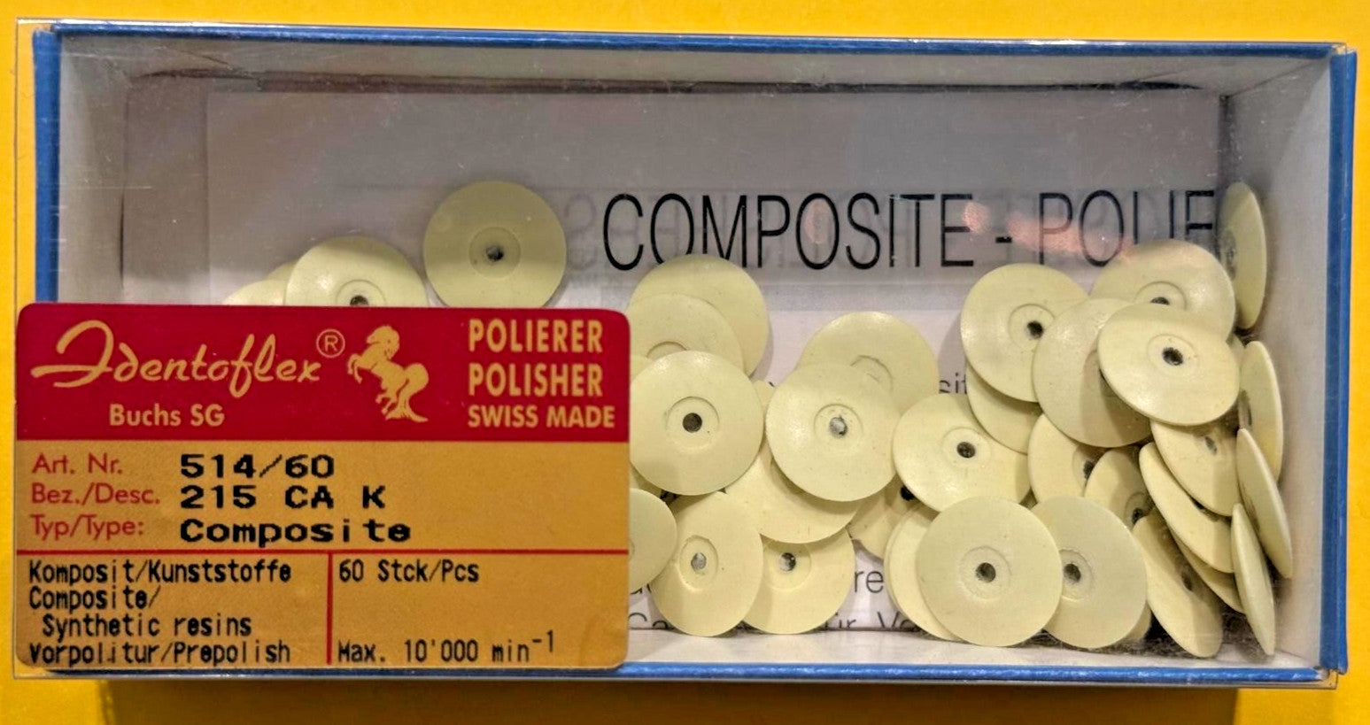 IDENTOFLEX COMPOSITE PRE-POLISHER DISC 60u. a KERR Company Swiss made
