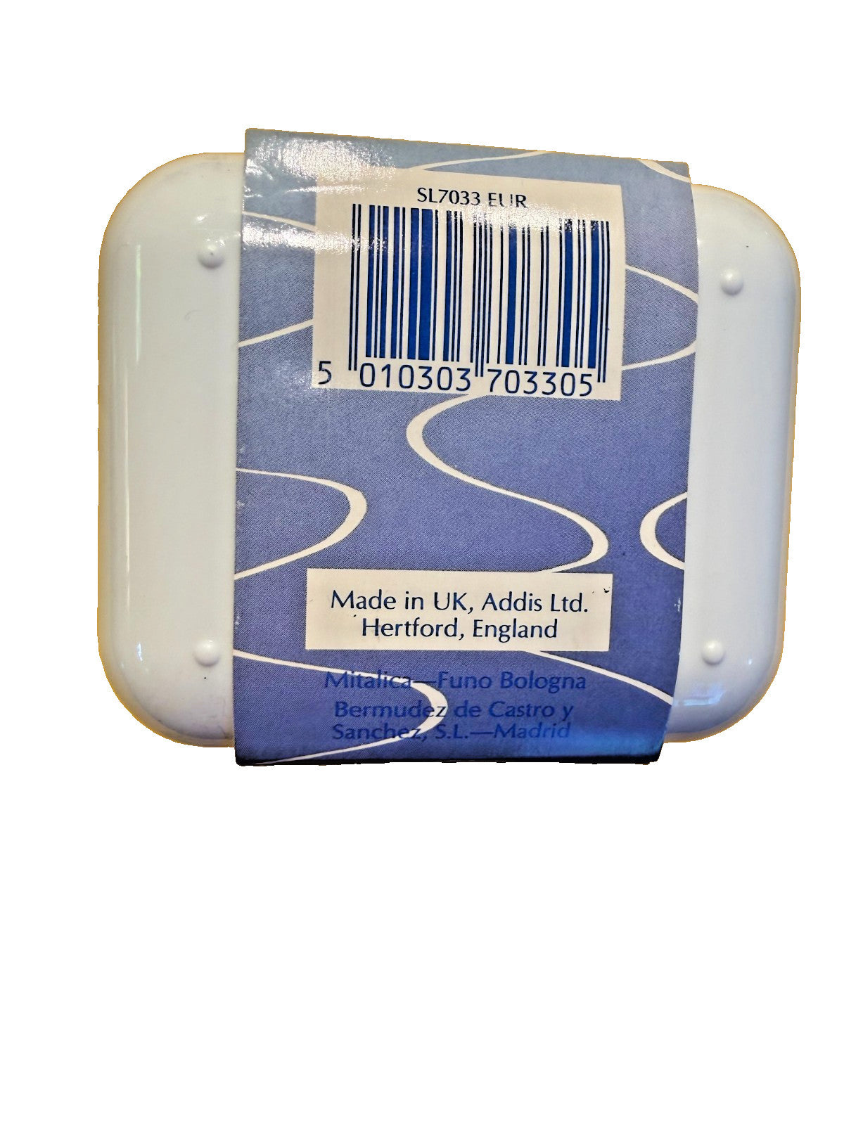 WISDOM DENTURE BOX Made in England with rinsing basket