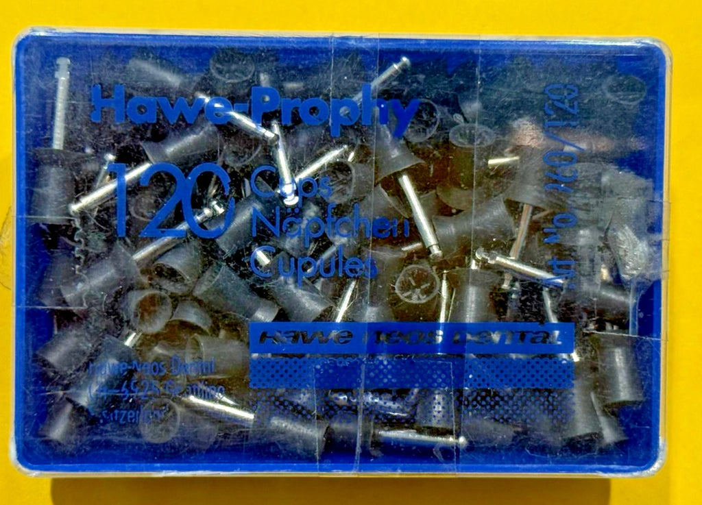 HAWE PROPHY CUPS SOFT RA. 120 units. A KERR Company. Swiss made