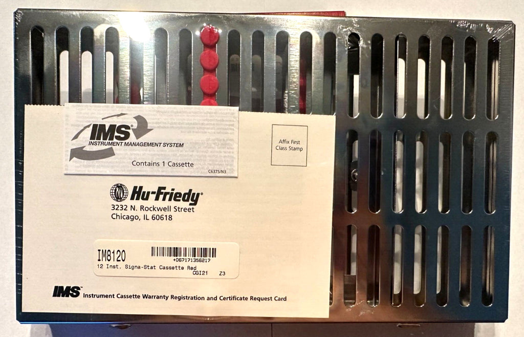 HU-FRIEDY DENTAL CASSETTE IMS 12 INSTRUMENTS RED  IM8120