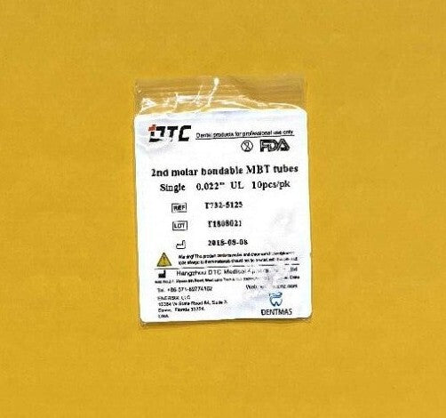 FDA  2nd molar non-convertible MBT bondable buccal tube  single  0.022  100/PACK