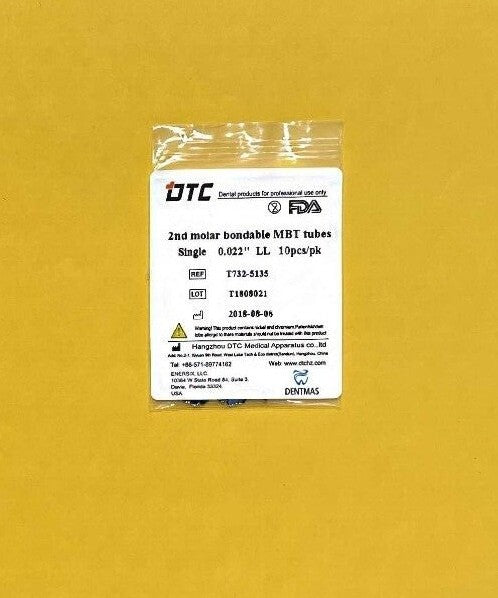 FDA  2nd molar non-convertible MBT bondable buccal tube  single  0.022  100/PACK