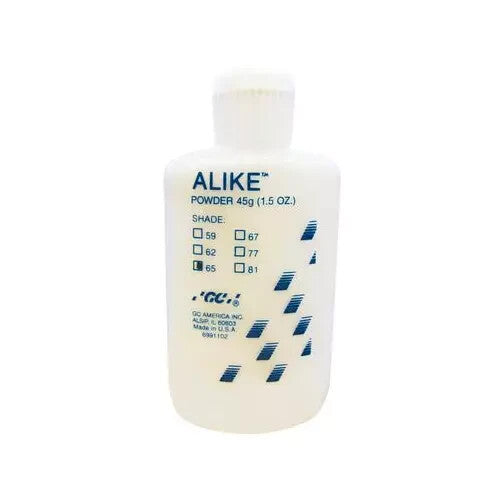 GC Alike # 65 (A2) Temporary Crown & Bridge Resin Powder Self Cure Fast Set 45g