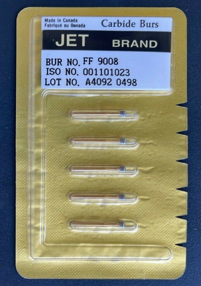 KERR JET TRIMMING & FINISHING CARBIDE BURS 30 BLADES FF 9008 ROUND