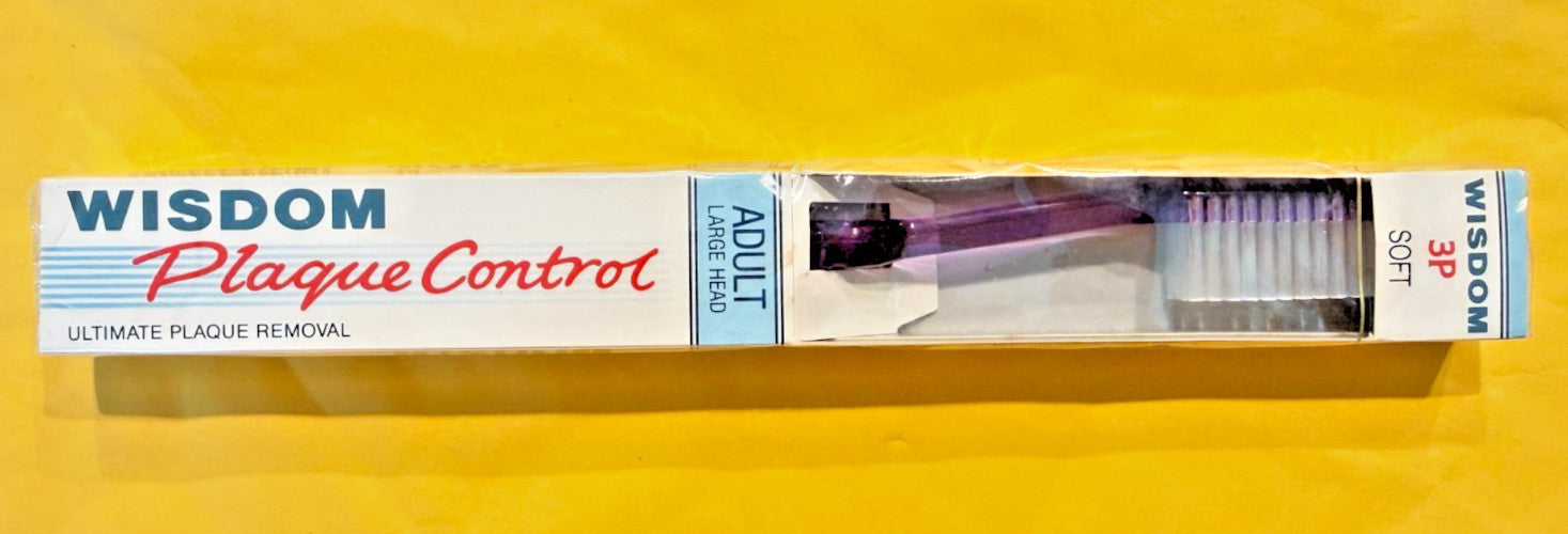 12 x WISDOM Toothbrush PLAQUE CONTROL 3P  Pack of 12 units. UK made
