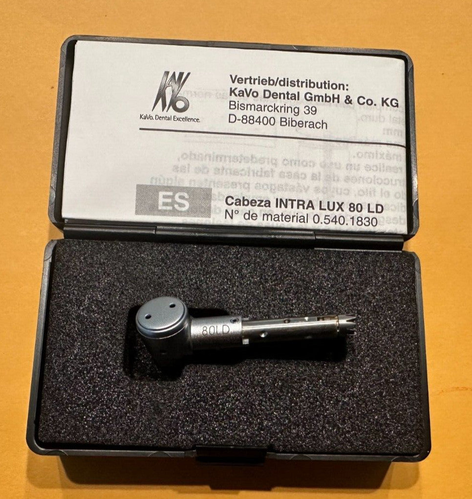 KAVO 80 LD  INTRA LUX Head.   Push Button.  Friction Grip.  1:1.