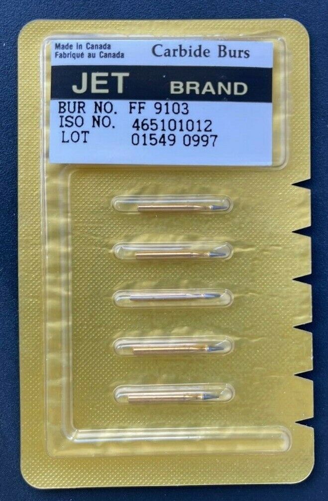 KERR JET TRIMMING & FINISH CARBIDE BURS 30 BLADES FF 9103 INTERPROXIMAL