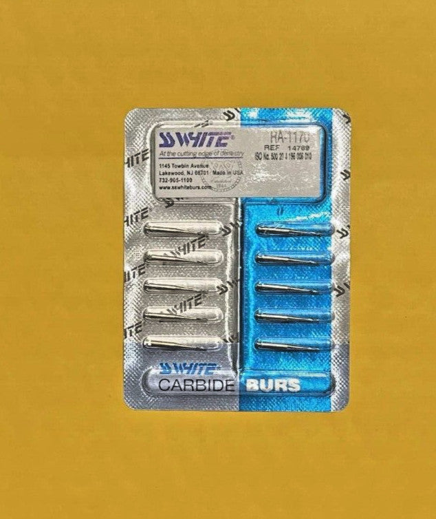 SS White Dental Carbide Burs RA 700, RA 1170, RA 1171, RA 1172