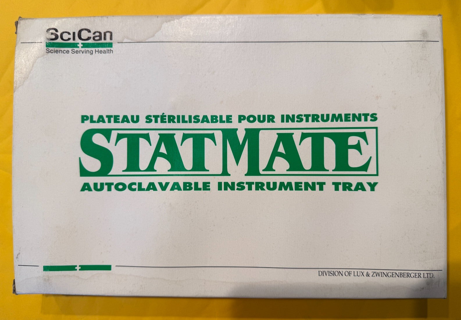 SCICAN StatMate Autoclavable Instrument Tray cassette ORIGINAL STATIM