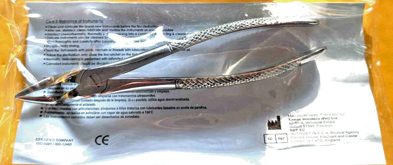 Dental Extracting Forceps Oral Surgery # 2, 7, 18, 51A, 73, 74N