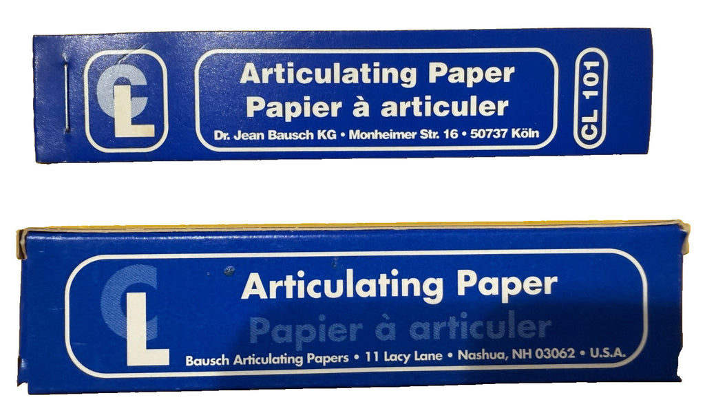 Bausch Articulating Paper Strips Micro-Thin Blue .0016" 200/pk