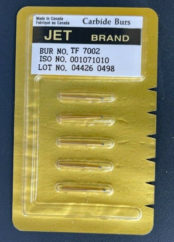 JET KERR TRIMMING & FINISH CARBIDE BURS 12 BLADES FF 7002 ROUND