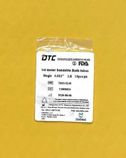 FDA 1st molar non-convertible Roth bondable buccal tube single 0.022"  100 unit