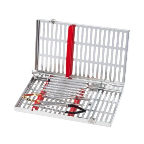 HU-FRIEDY DENTAL CASSETTE IMS 12 INSTRUMENTS RED  IM8120