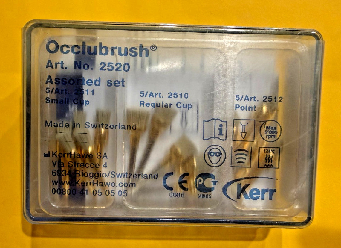 KERR OCCLUBRUSH 2520   Assorted 15 Units SWISS MADE ORIGINAL