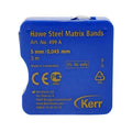 KERR HAWE 499  steel matrix band 0.045mm thickness, 3 meters. 5 & 6mm wide Swiss