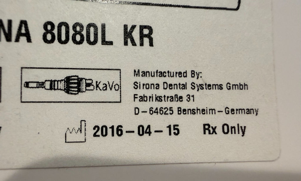 SIRONA FONA 8080L KR Dental High Speed instrument Fiber Optic Germany