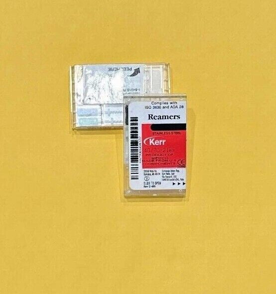 10 boxes Kerr SybronEndo Standard Reamers Files Stainless Steel 40/70  6/Bx