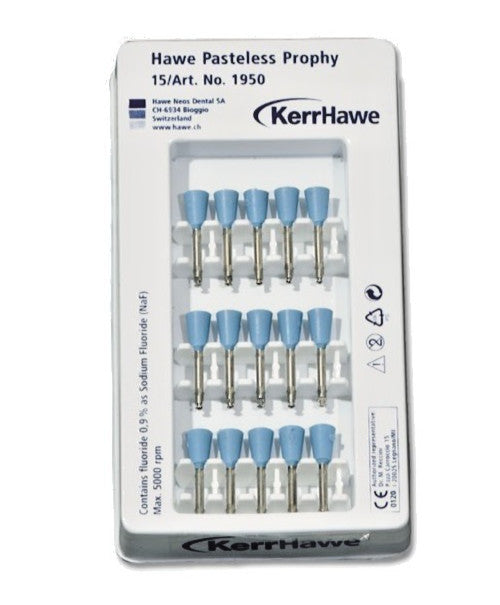 KERR PASTELESS Prophy Cup 1950 15 units. Swiss made.