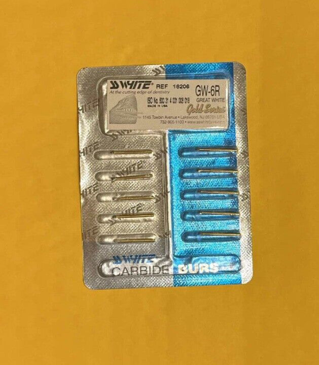 Great White FG #GW1, GW1S, GW2R, GW2P,  GW4R, GW6R, GW8R,  carbide burs  10/pack